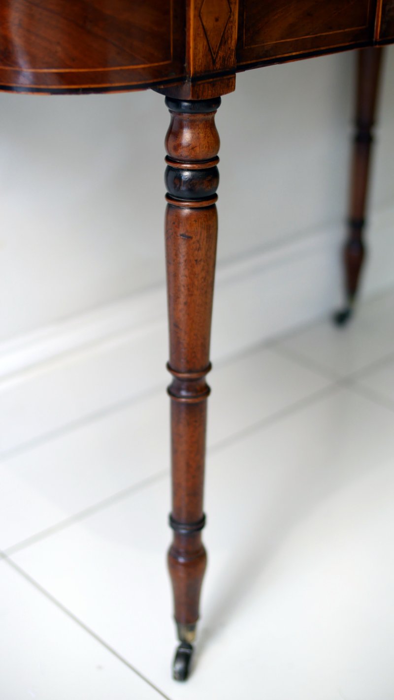 Fine Regency Card Table Side Console Hall Table - Image 9