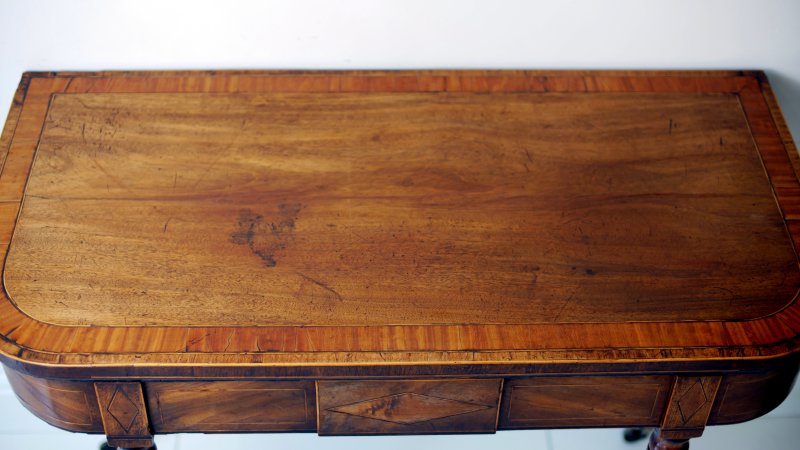 Fine Regency Card Table Side Console Hall Table - Image 10