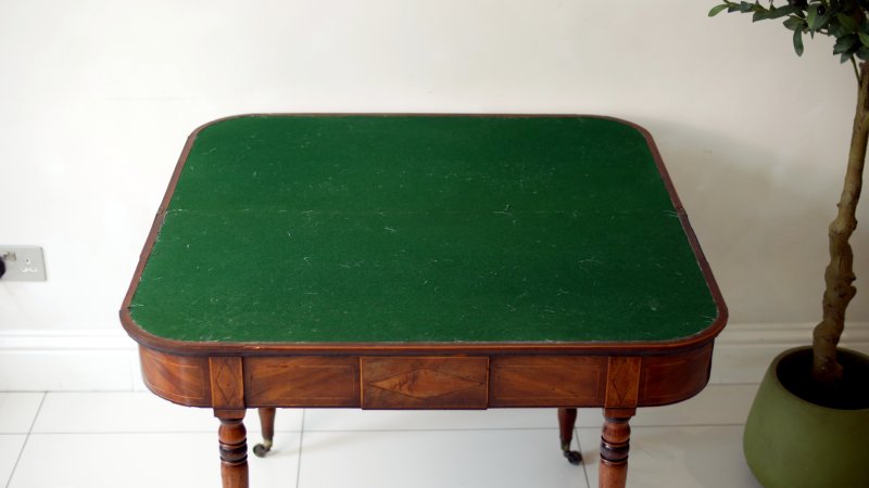 Fine Regency Card Table Side Console Hall Table - Image 6