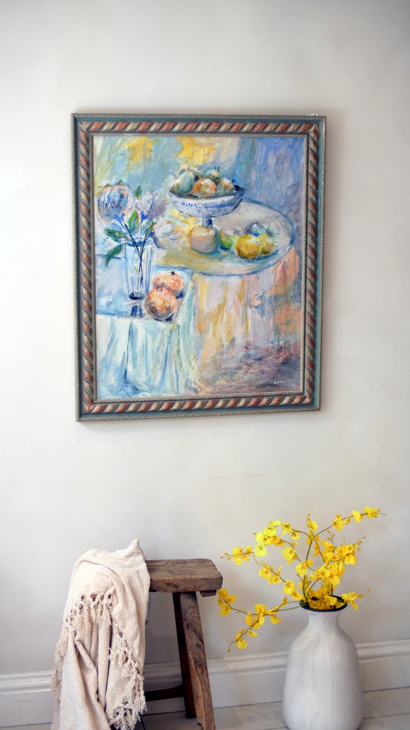 Vintage Impressionist Style Oil Painting - Image 2