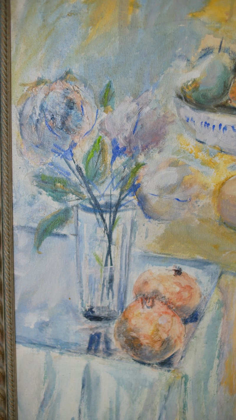 Vintage Impressionist Style Oil Painting - Image 9