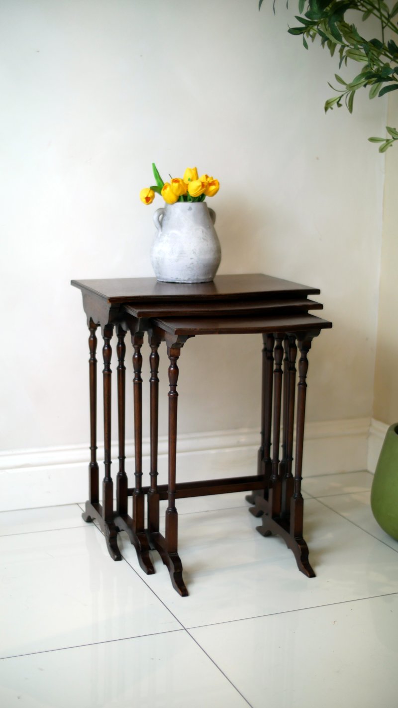 An Exceptional Antique Nest of Tables by Waring & Gillows