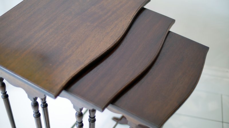 An Exceptional Antique Nest of Tables by Waring & Gillows - Image 8