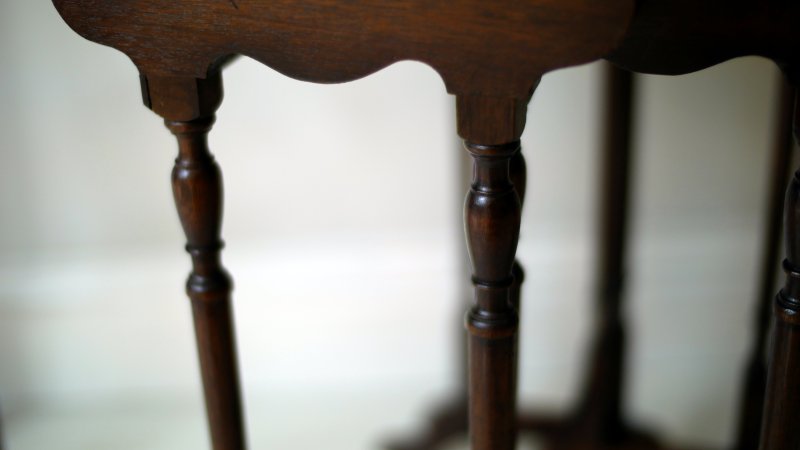 An Exceptional Antique Nest of Tables by Waring & Gillows - Image 7