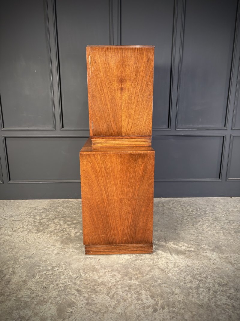 Art Deco Walnut Cocktail Cabinet - Image 11