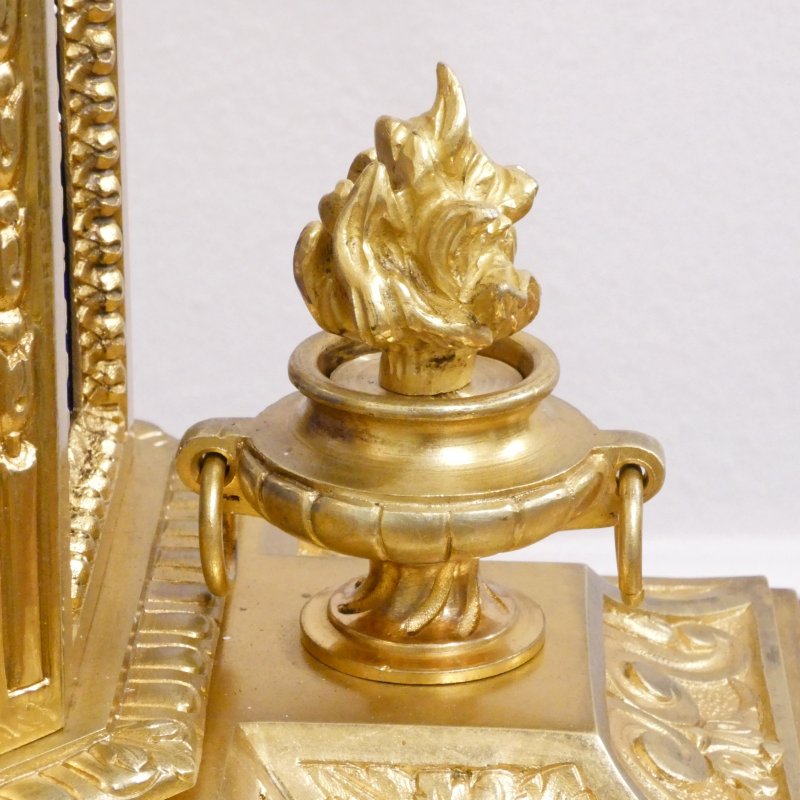 French Gilt Bronze & Porcelain Mantel Clock - Image 6