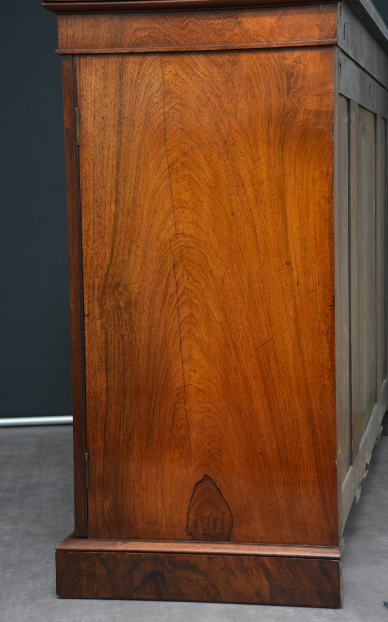 George IV Rosewood Cabinet Bookcase - Image 14