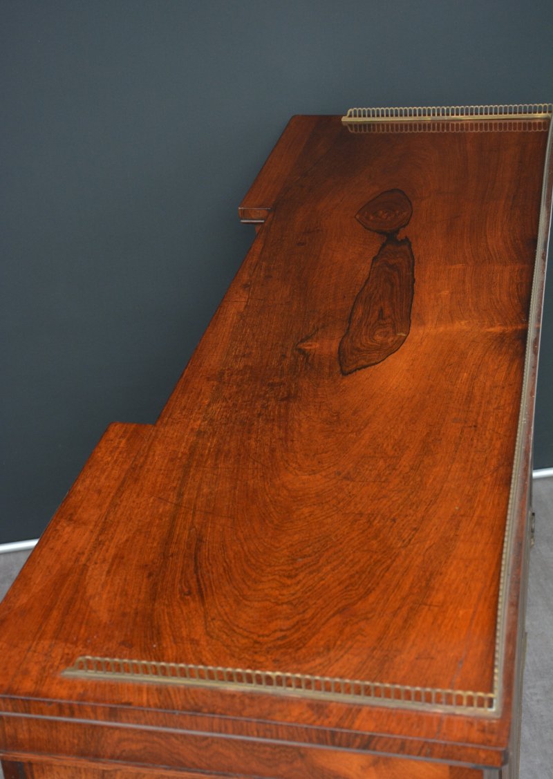 George IV Rosewood Cabinet Bookcase - Image 5
