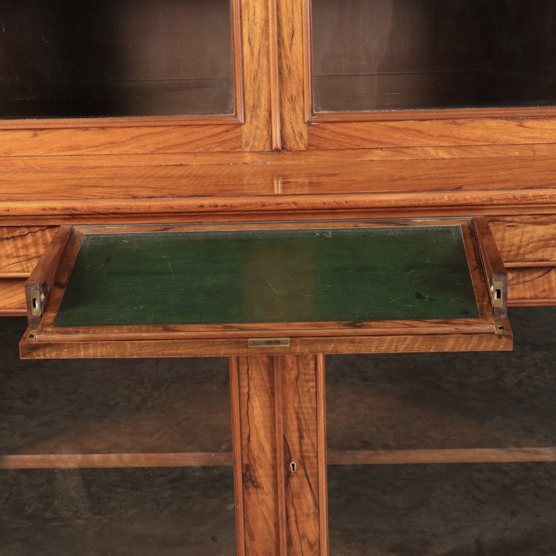 Fine William IV Walnut Glazed Bookcase - Image 8