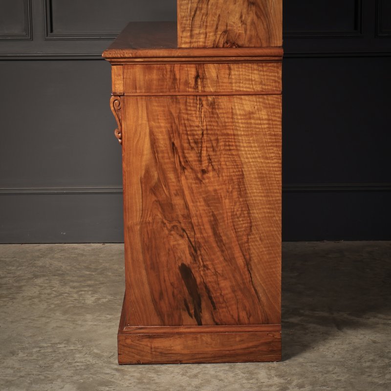 Fine William IV Walnut Glazed Bookcase - Image 14