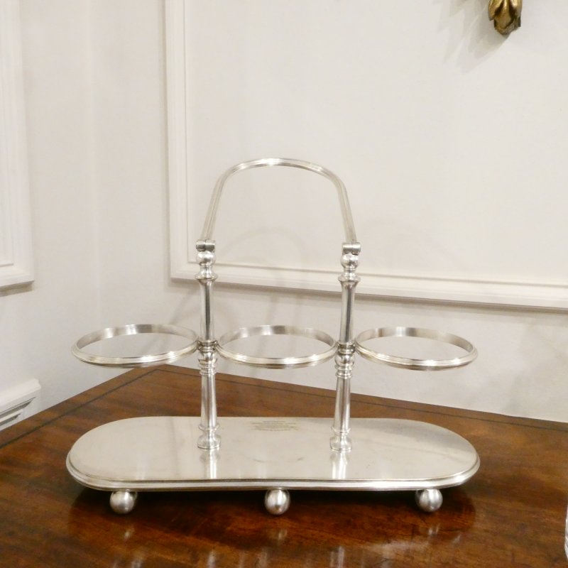 Victorian Silver Tantalus Decanter Set by Lee & Wigfull of Sheffield - Image 11