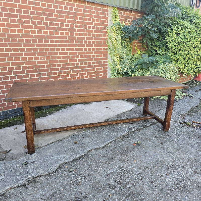 Huge French Oak Farmhouse Refrectory, Kitchen Dining Table - Image 16