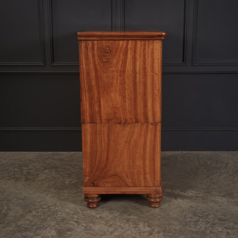 Victorian Camphor Wood Military Campaign Secretaire Chest - Image 7