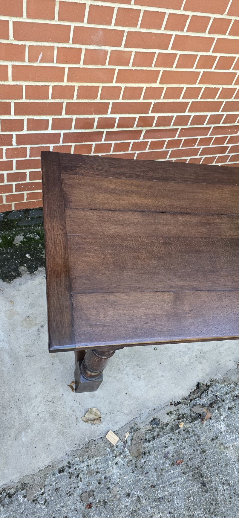 Super Oak Plank Farmhouse Kiitchen Refrectory Dining Table - Image 6