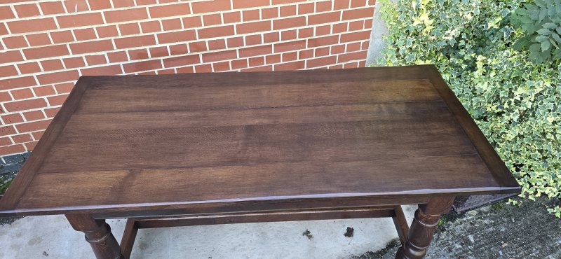 Super Oak Plank Farmhouse Kiitchen Refrectory Dining Table - Image 3