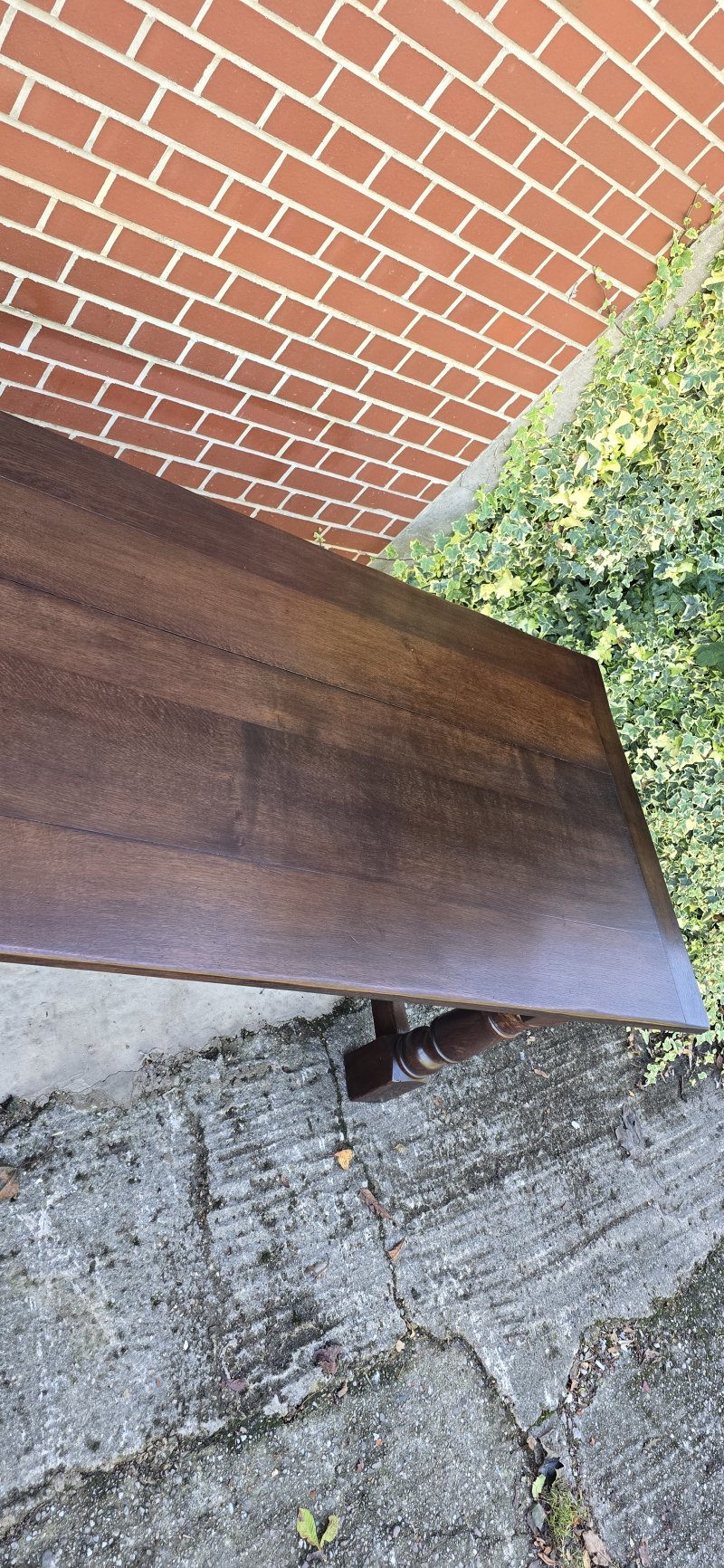 Super Oak Plank Farmhouse Kiitchen Refrectory Dining Table - Image 17