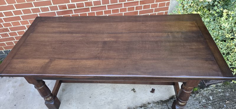 Super Oak Plank Farmhouse Kiitchen Refrectory Dining Table - Image 11