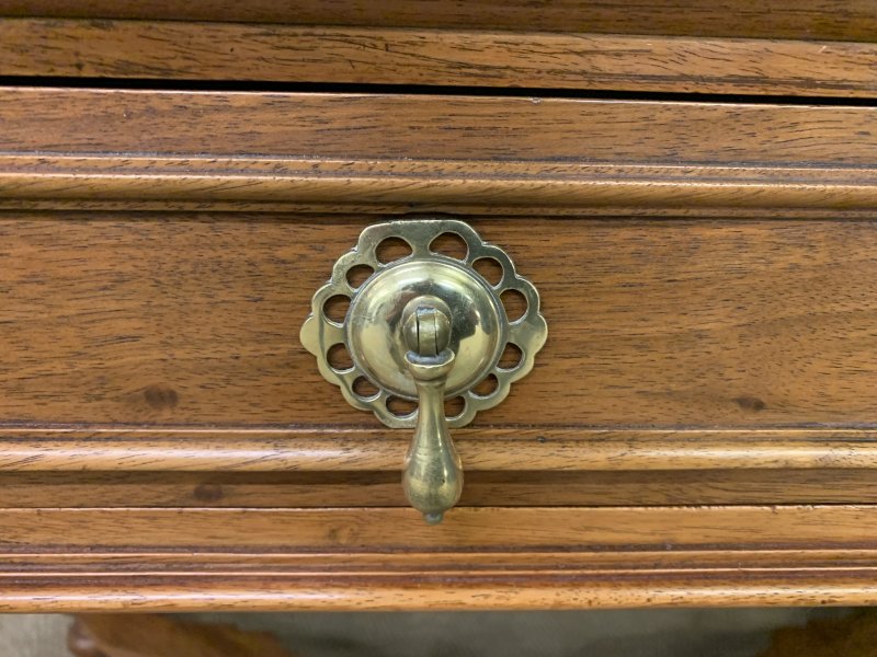 Walnut Barley Twist 3 Drawer Side Table - Image 3
