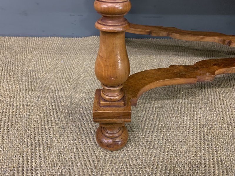 Walnut Barley Twist 3 Drawer Side Table - Image 8