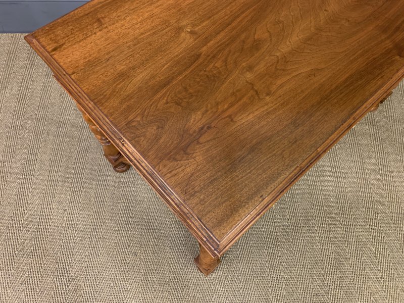 Walnut Barley Twist 3 Drawer Side Table - Image 16