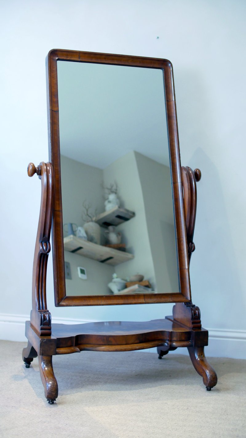 Victorian Cheval Full Length Dressing Mirror - Image 8