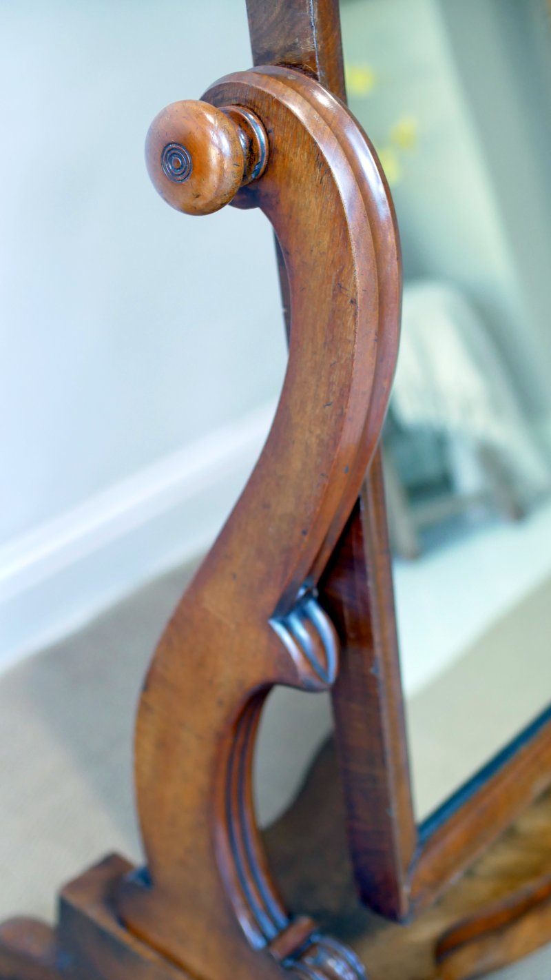 Victorian Cheval Full Length Dressing Mirror - Image 7
