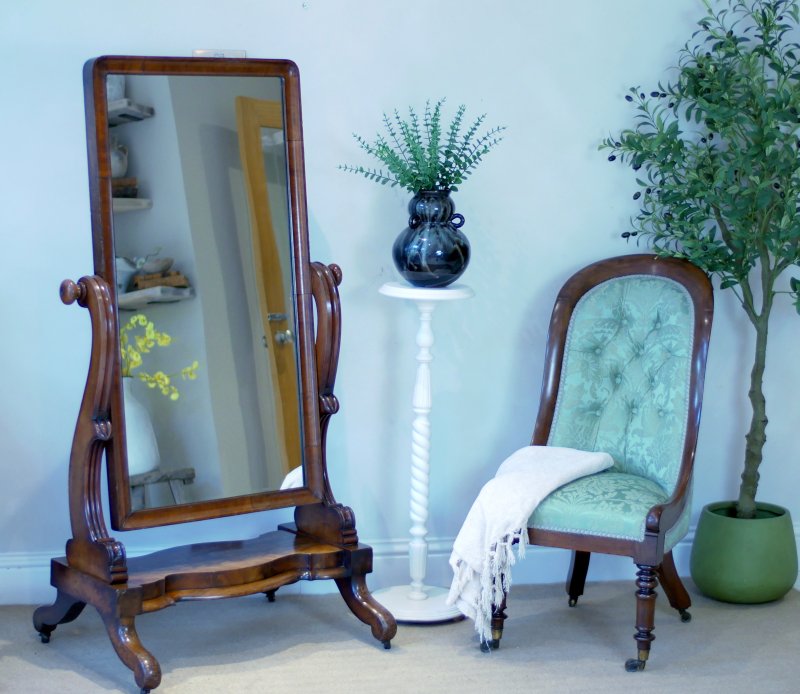 Victorian Cheval Full Length Dressing Mirror