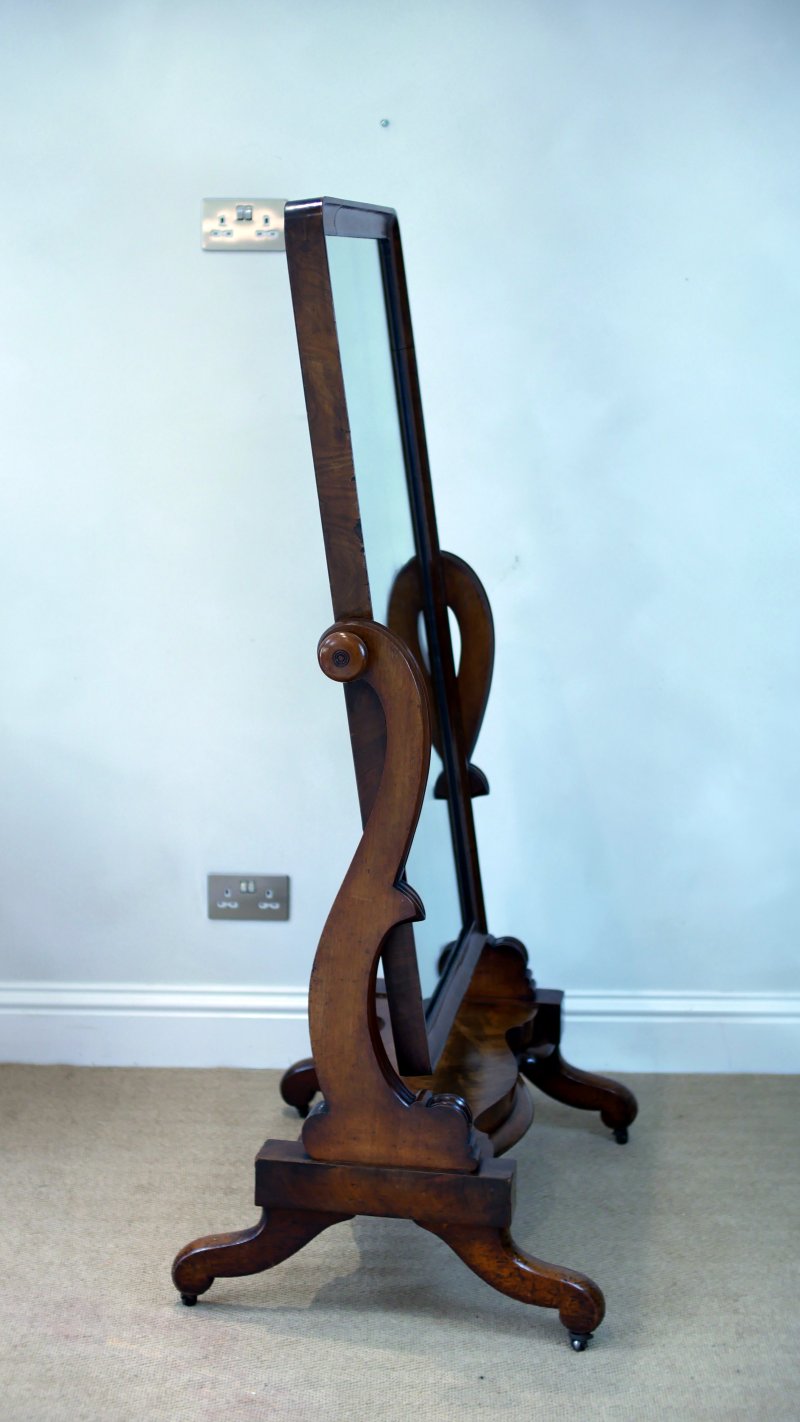 Victorian Cheval Full Length Dressing Mirror - Image 4