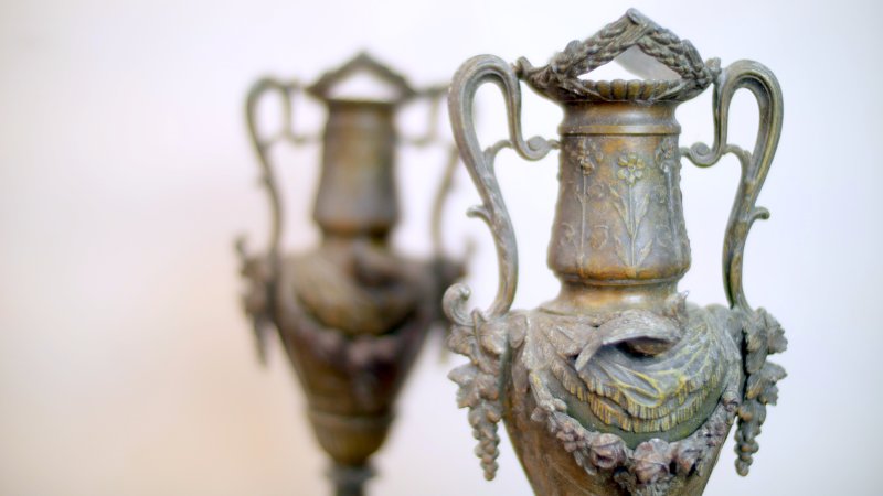 Victorian Pair Of Classical Urns - Image 2