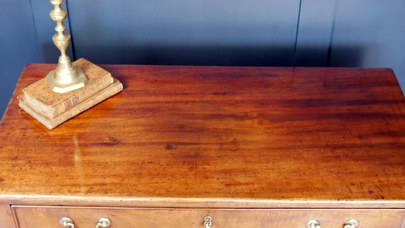 George III Mahogany Tea Fold Over Side Hall Console Table - Image 8