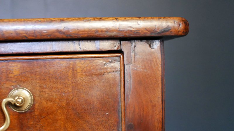 George III Mahogany Tea Fold Over Side Hall Console Table - Image 10