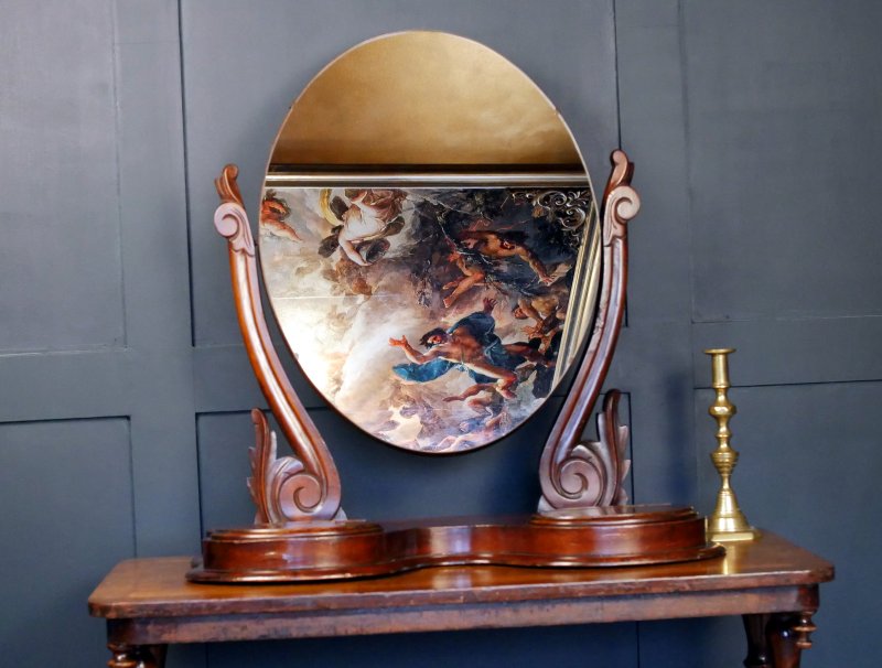 Victorian Oval Toilet Dressing Table Mirror - Image 3
