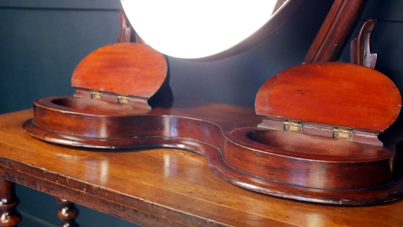 Victorian Oval Toilet Dressing Table Mirror - Image 4