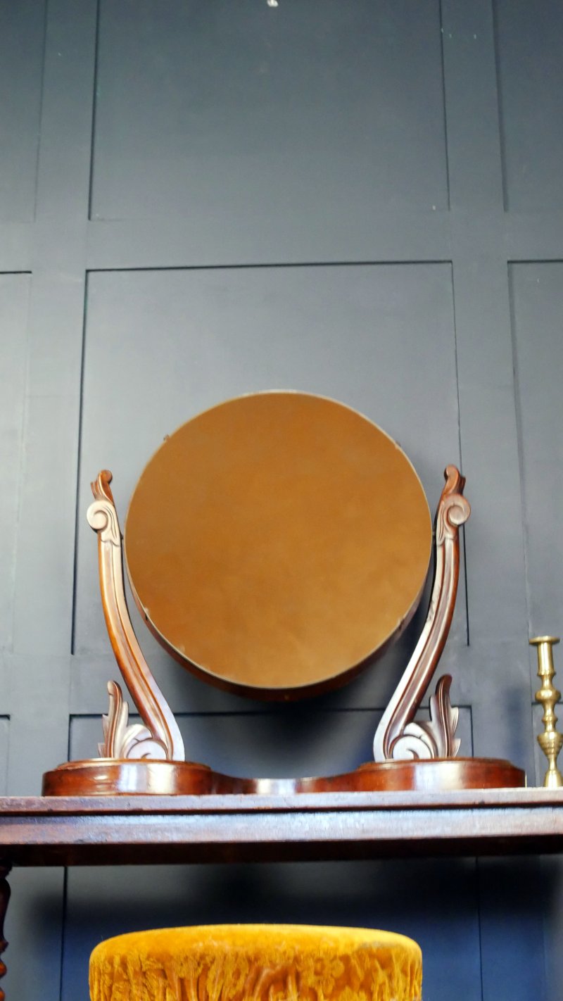 Victorian Oval Toilet Dressing Table Mirror - Image 9