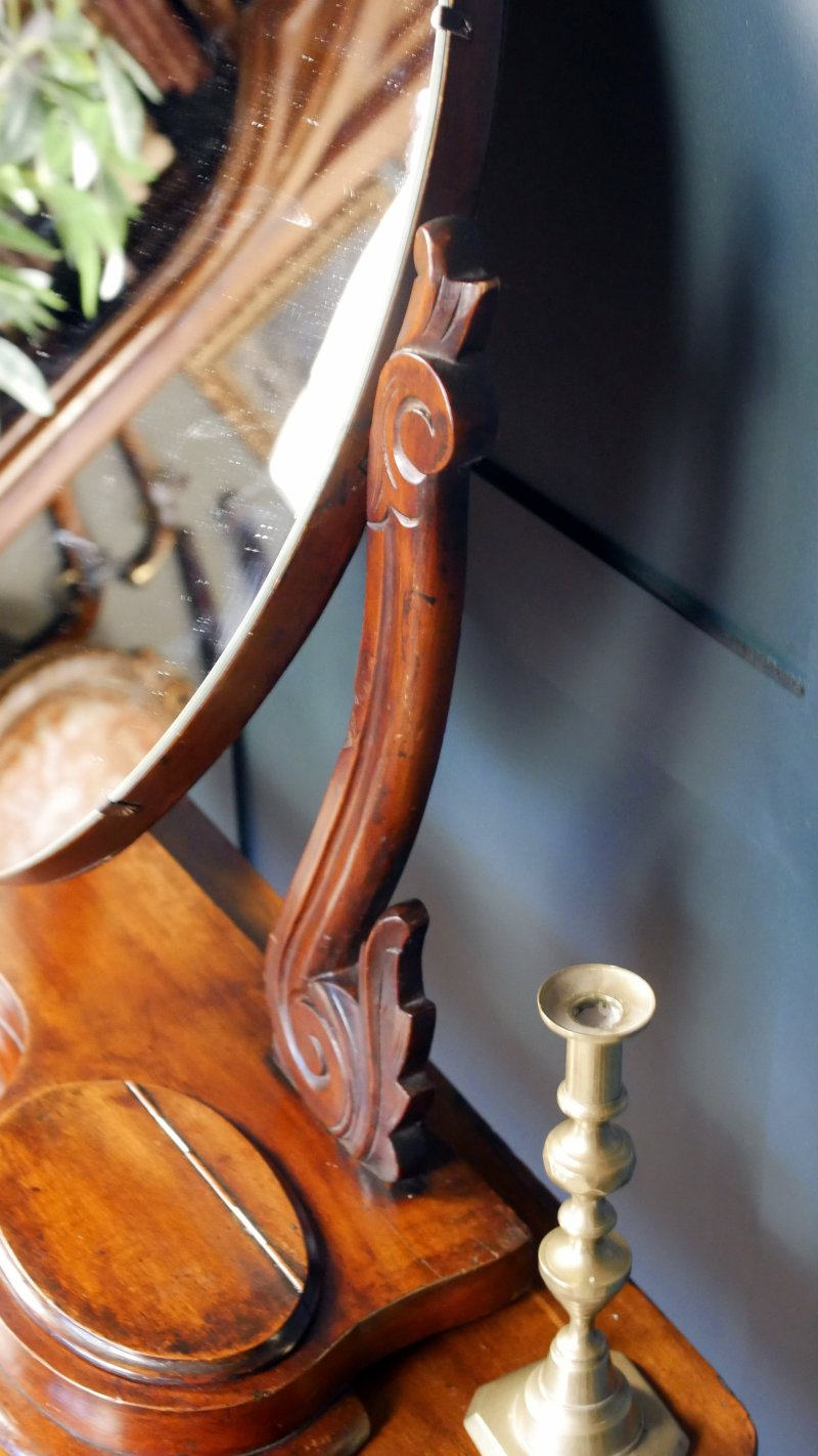 Victorian Oval Toilet Dressing Table Mirror - Image 8