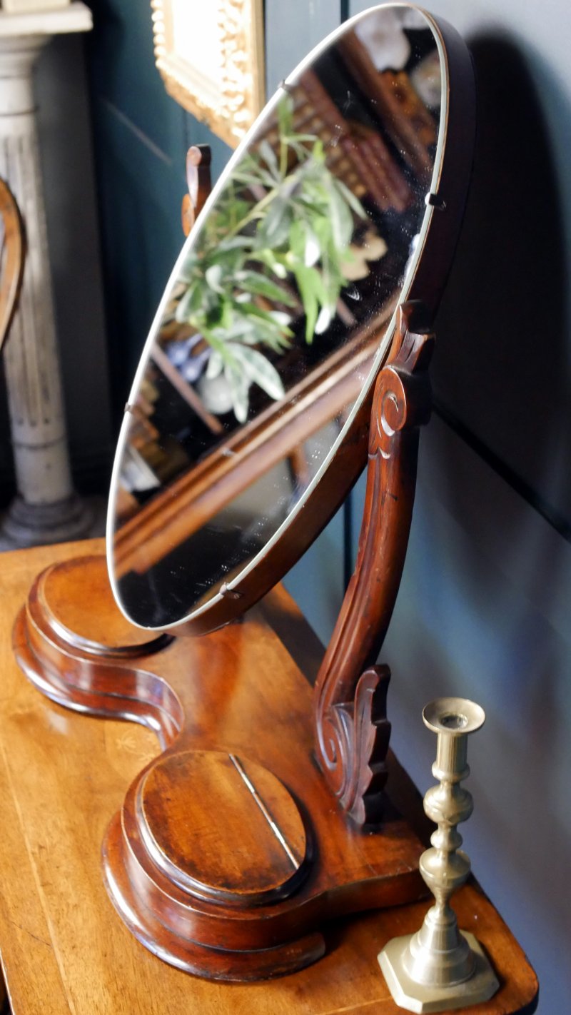 Victorian Oval Toilet Dressing Table Mirror - Image 7