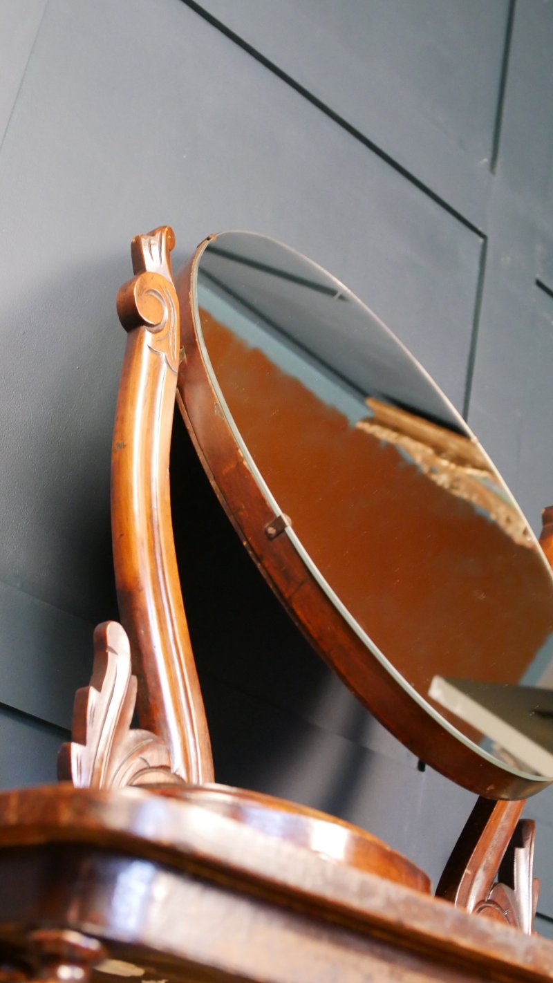 Victorian Oval Toilet Dressing Table Mirror - Image 10