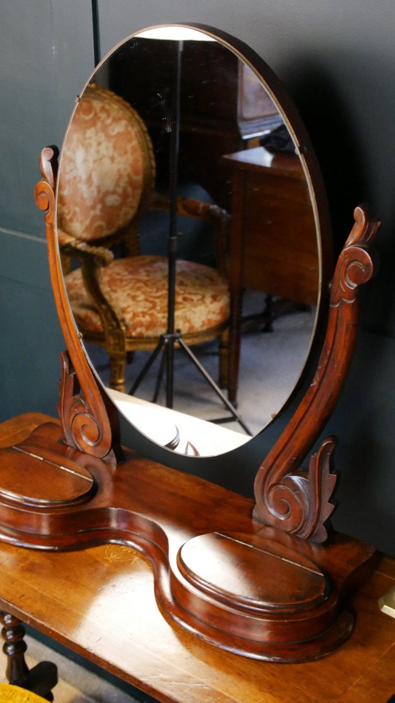 Victorian Oval Toilet Dressing Table Mirror - Image 12