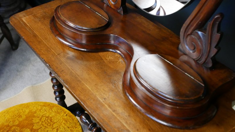 Victorian Oval Toilet Dressing Table Mirror - Image 13
