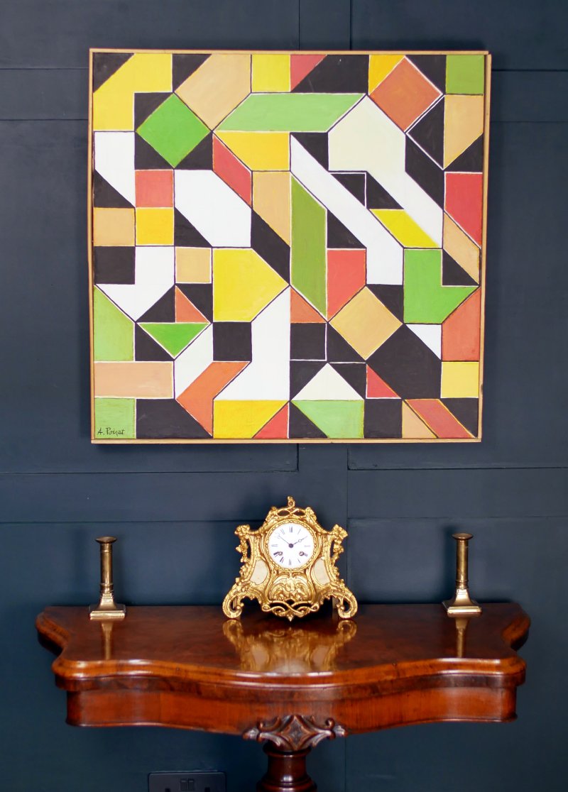 Modern Art Mid Century Modern Painting Abstract - Image 2