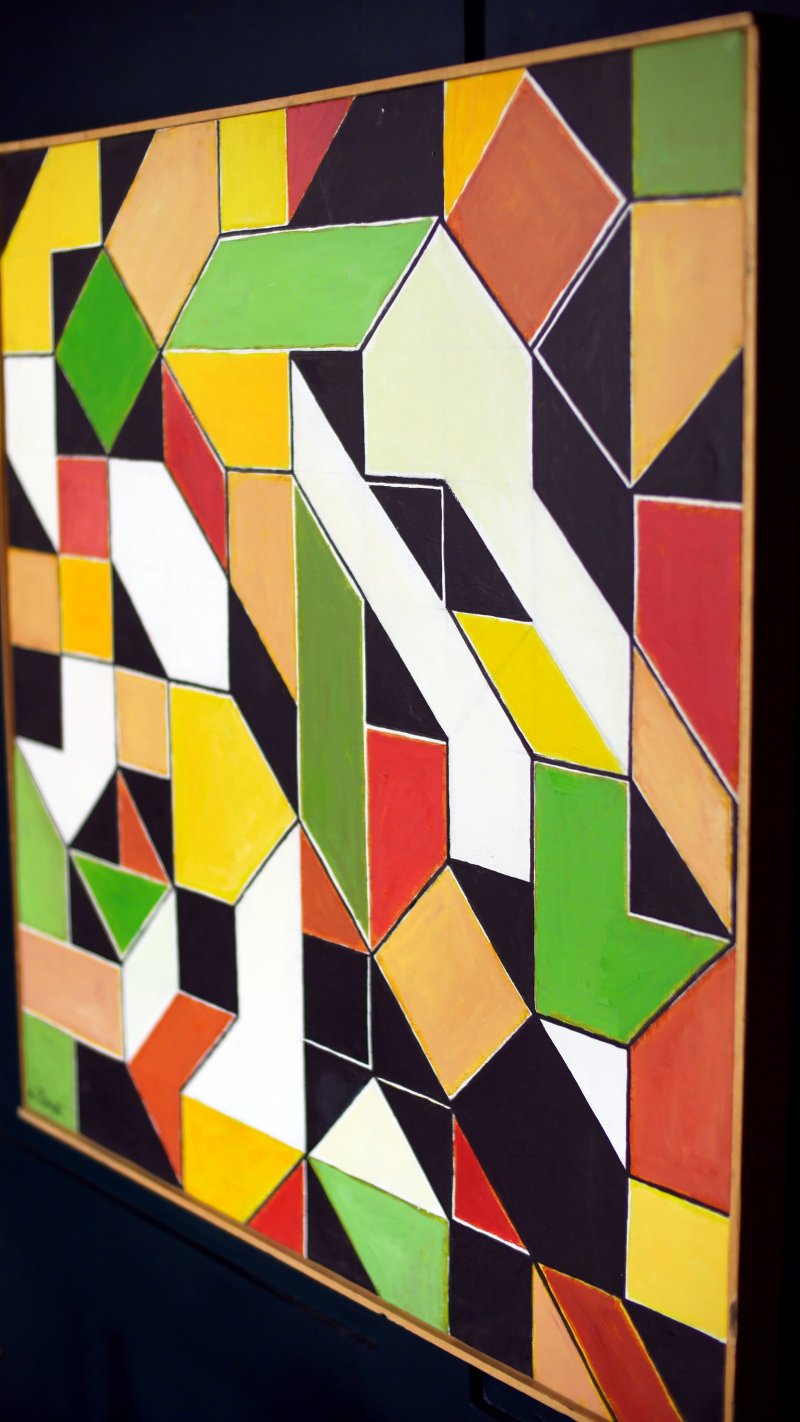 Modern Art Mid Century Modern Painting Abstract - Image 4