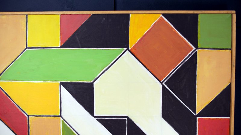 Modern Art Mid Century Modern Painting Abstract - Image 5