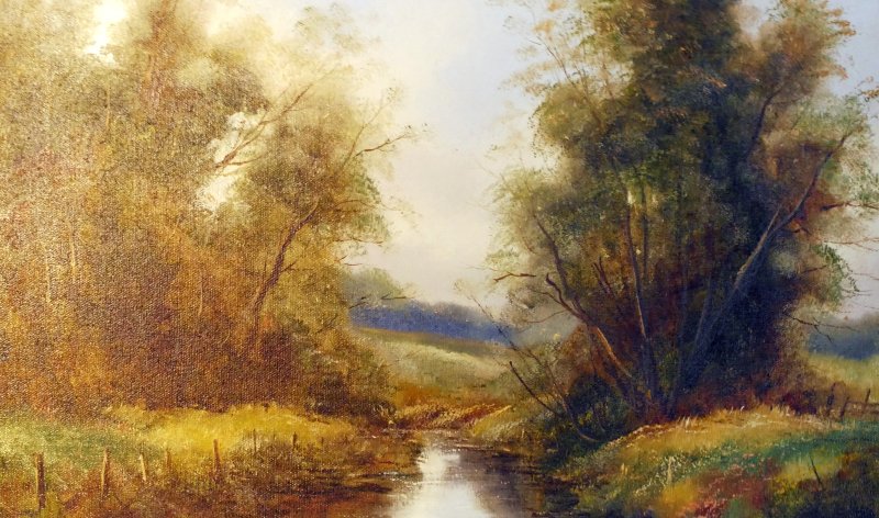 Oil Painting Landscape English School - Image 4