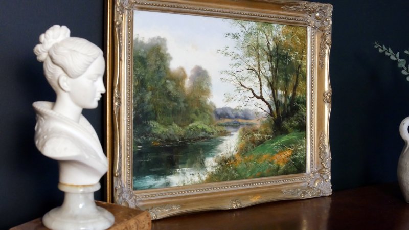 Art Oil Painting landscape English School - Image 3