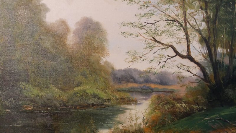 Art Oil Painting landscape English School - Image 8