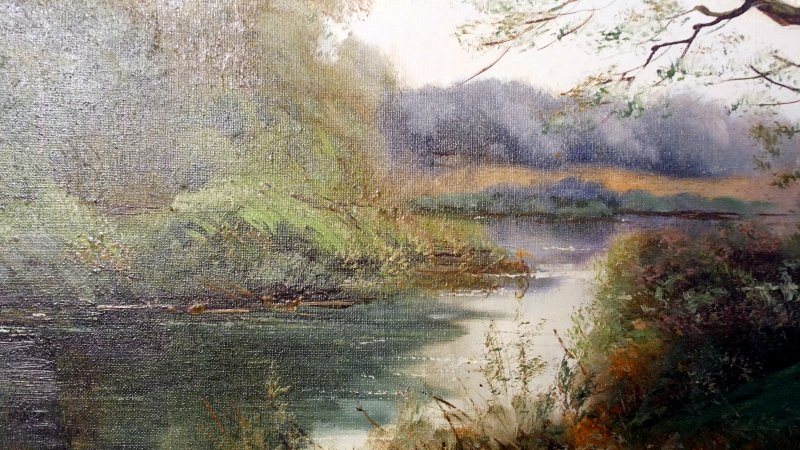 Art Oil Painting landscape English School - Image 9