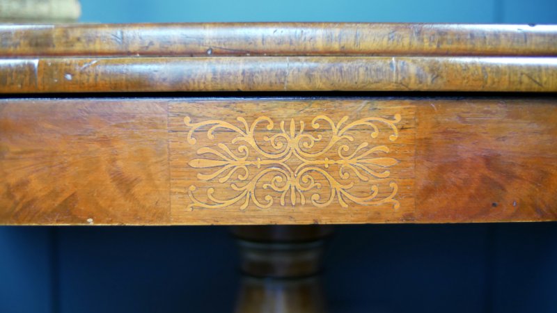 Fine Regency Period Mahogany Card Tea Side Hall Console Table - Image 4