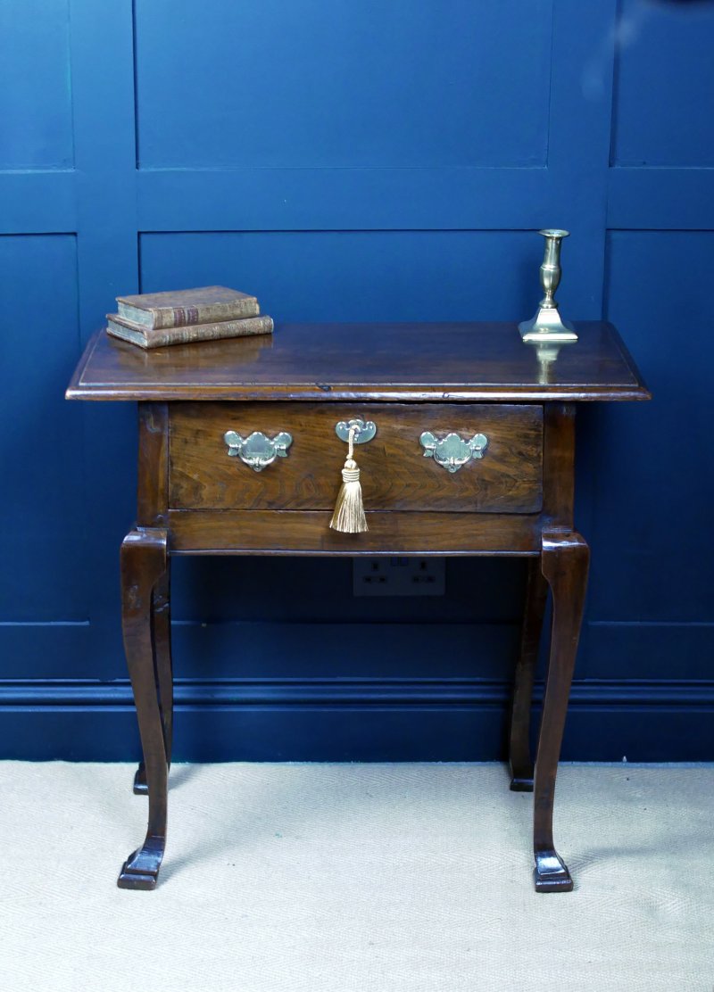 Georgian Oak Low Boy Side Hall Console Table - Image 2