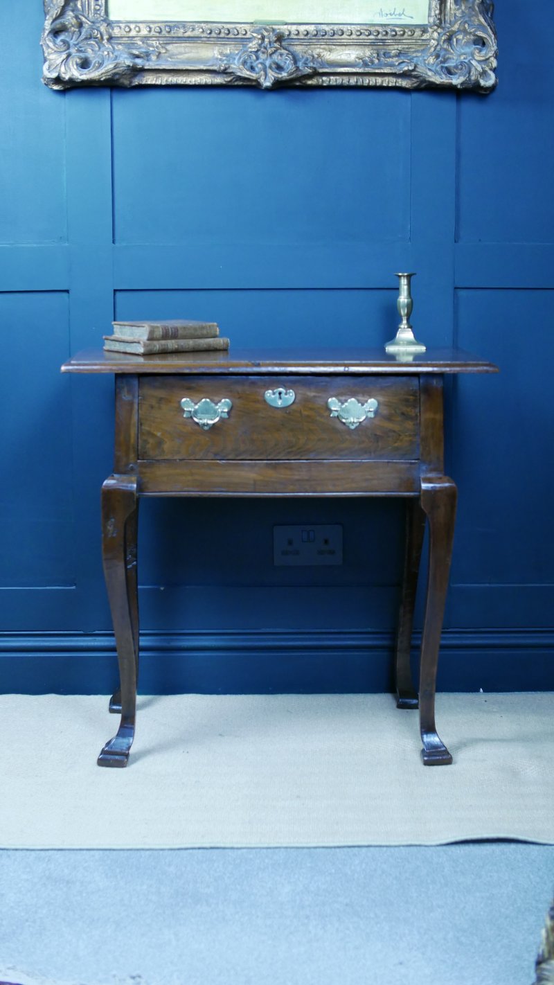 Georgian Oak Low Boy Side Hall Console Table