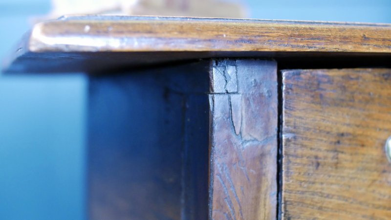 Georgian Oak Low Boy Side Hall Console Table - Image 8